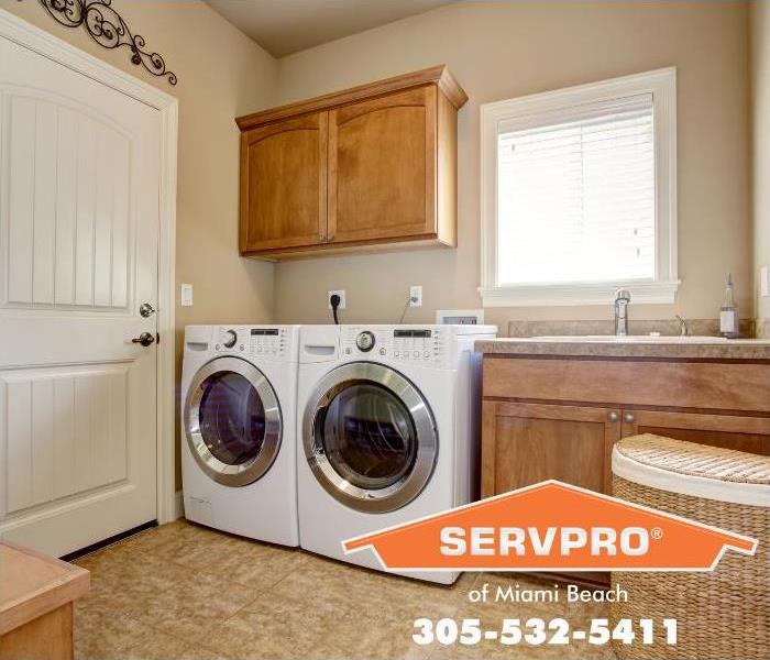 A laundry room is shown.
