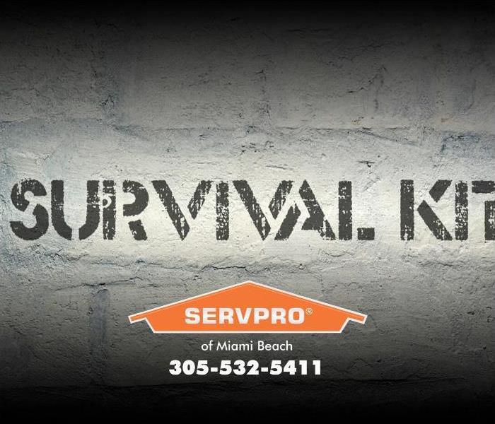 survival kit lettered on gray 
